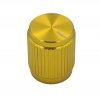 Knob knurled aluminium 13x16mm, yellow